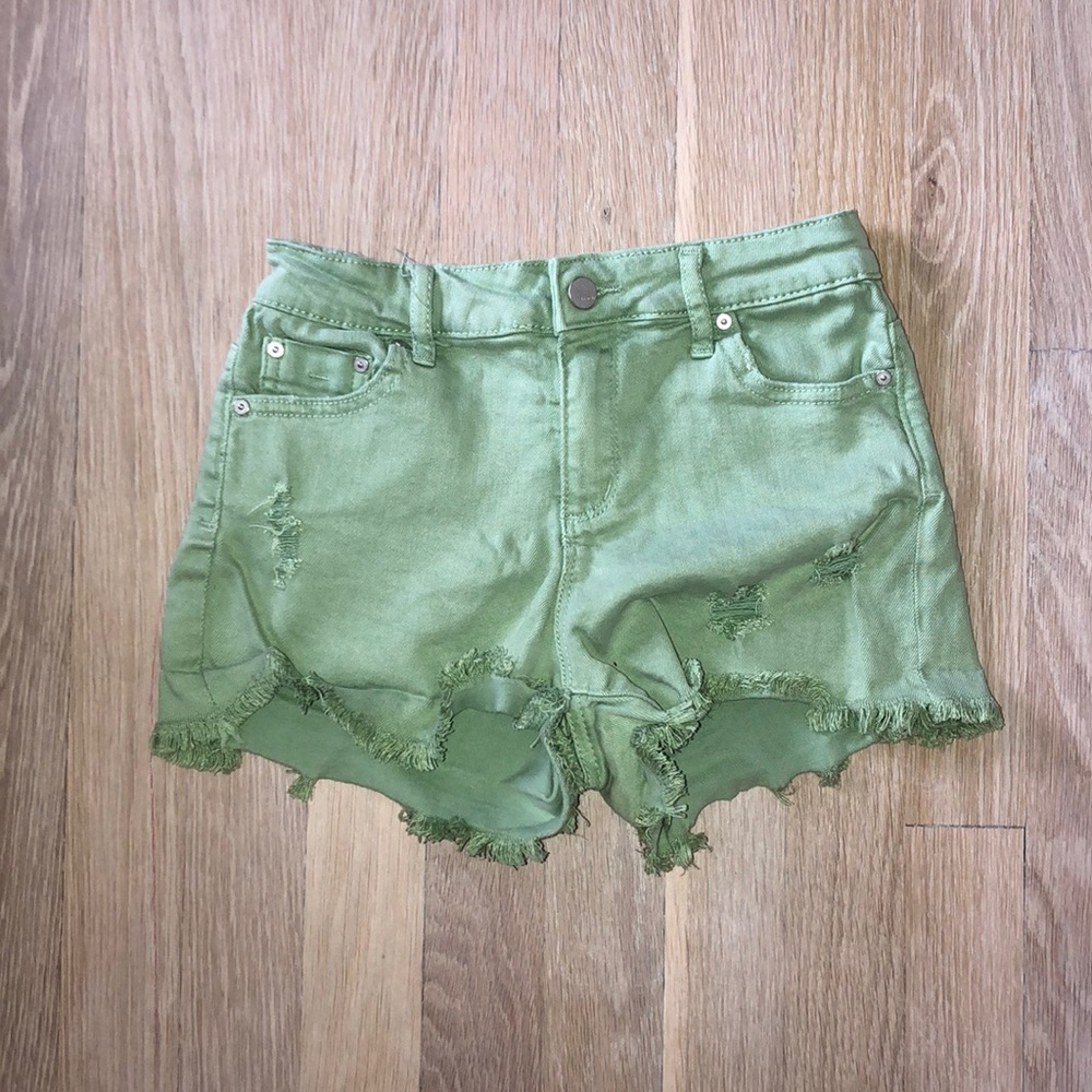 Tractr green girls shorts size 12